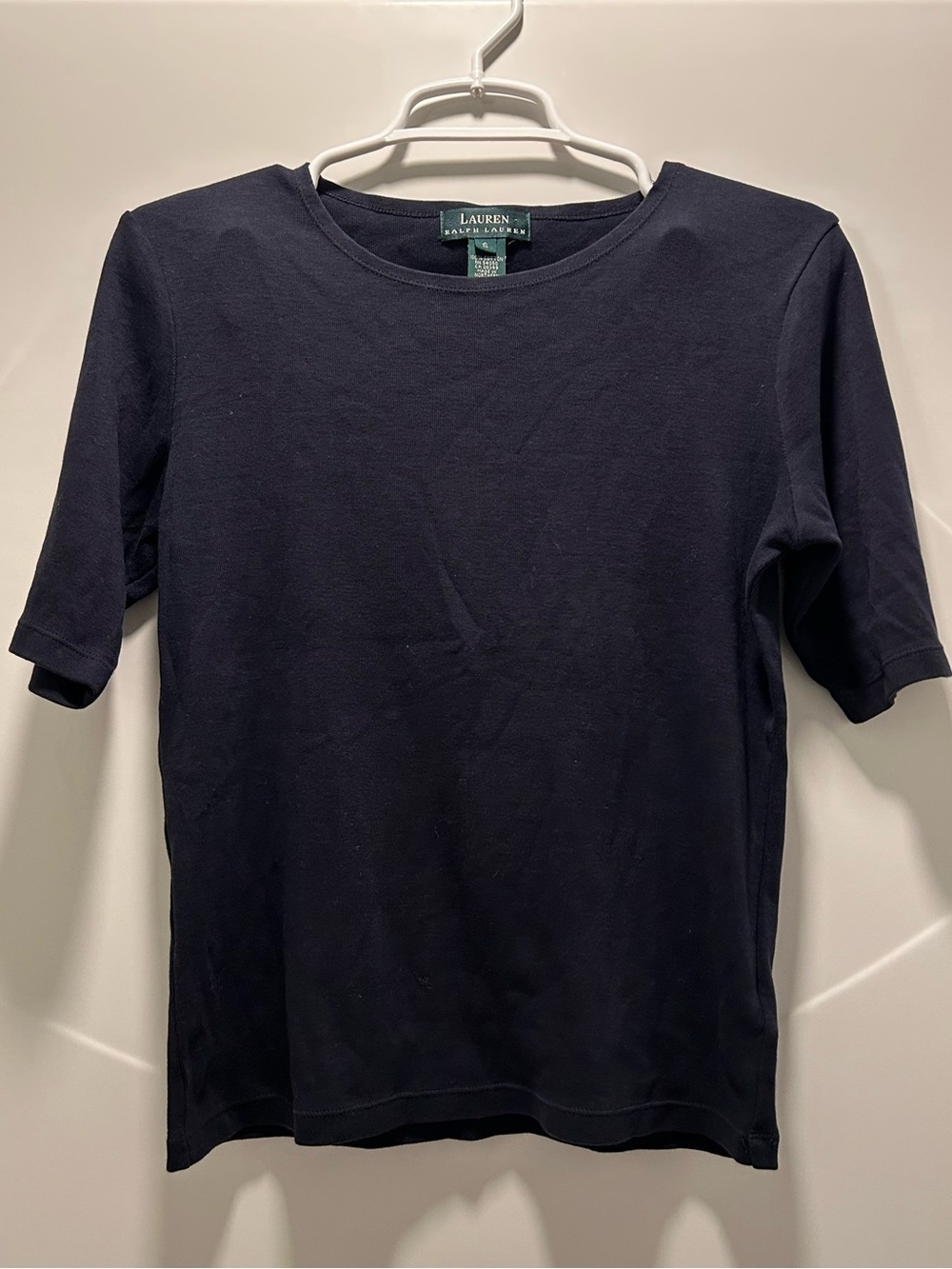 Ralph Lauren Navy Short-Sleeve Crewneck Tee